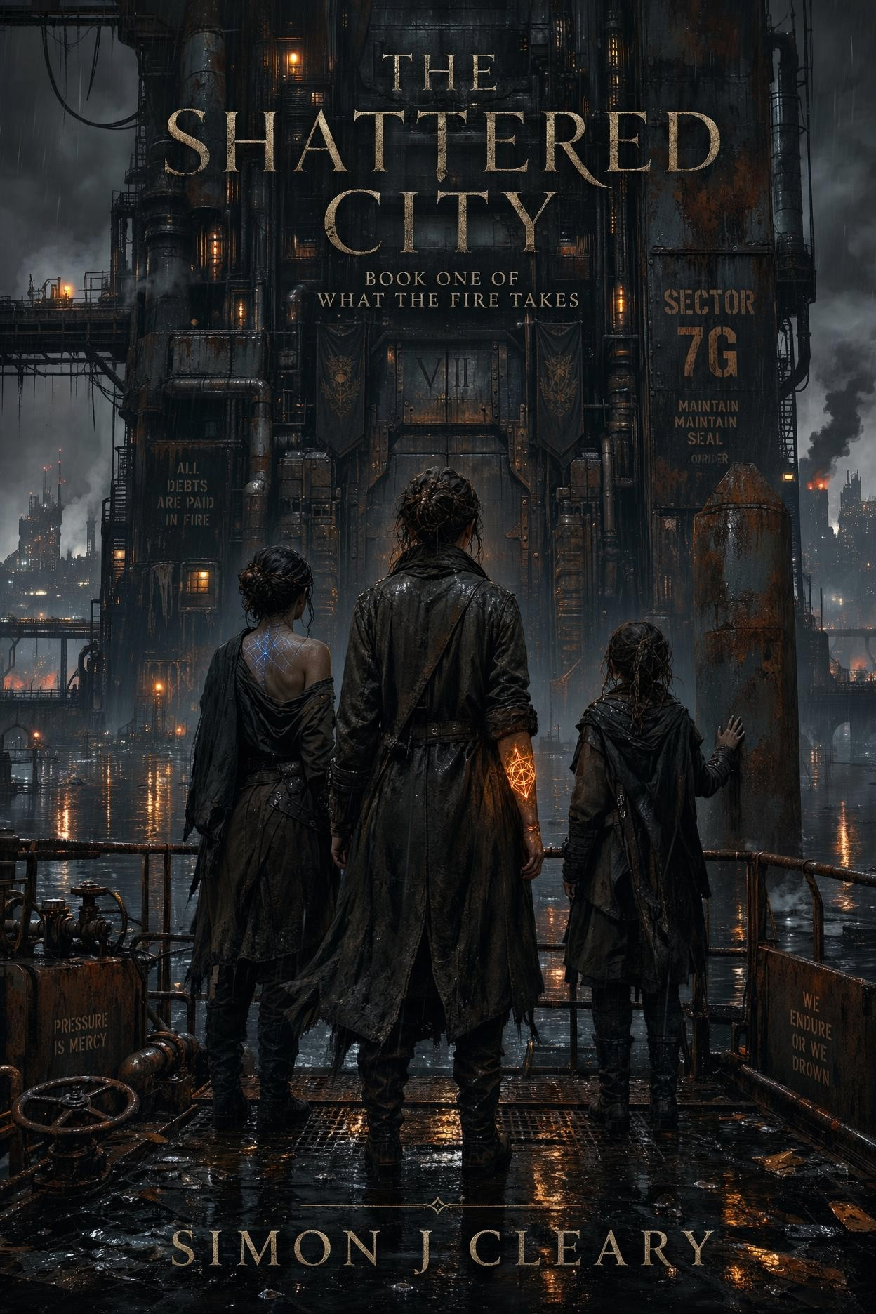The Shattered City cover art — A Duke Savage Novel